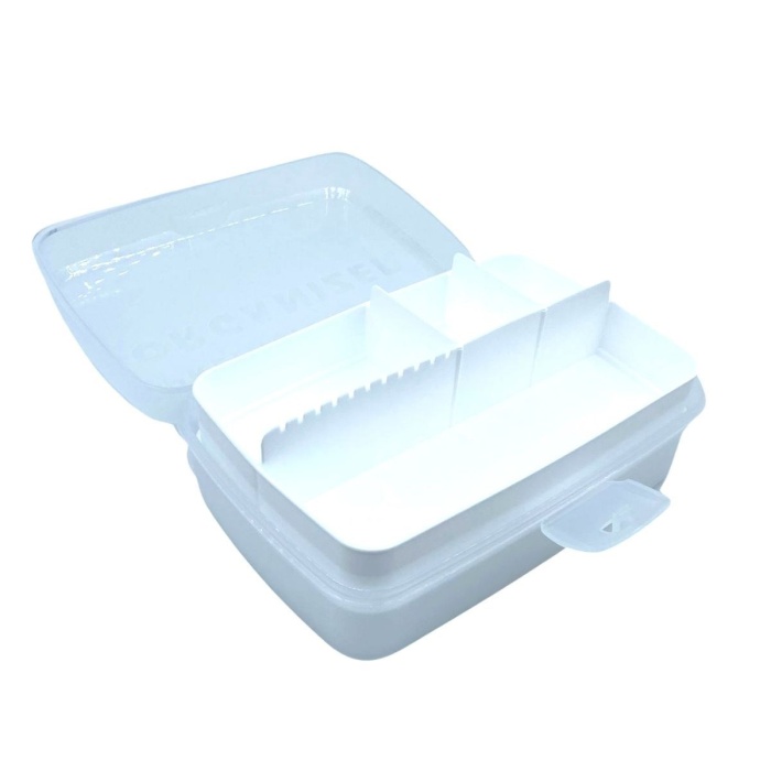 ® Yeni Ürün 12 Bölmeli Çok Amaçlı Takı Toka Kutusu Dikiş Kutusu Kapaklı Organizer Kutusu Bölmeli Kutu