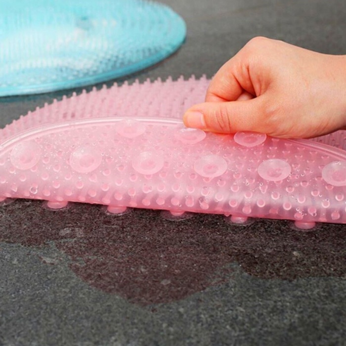 ® Yeni Ürün Silikon Fırçalı Banyo Masaj Matı ve  Ayaklar için Topuk Masaj Paspası
