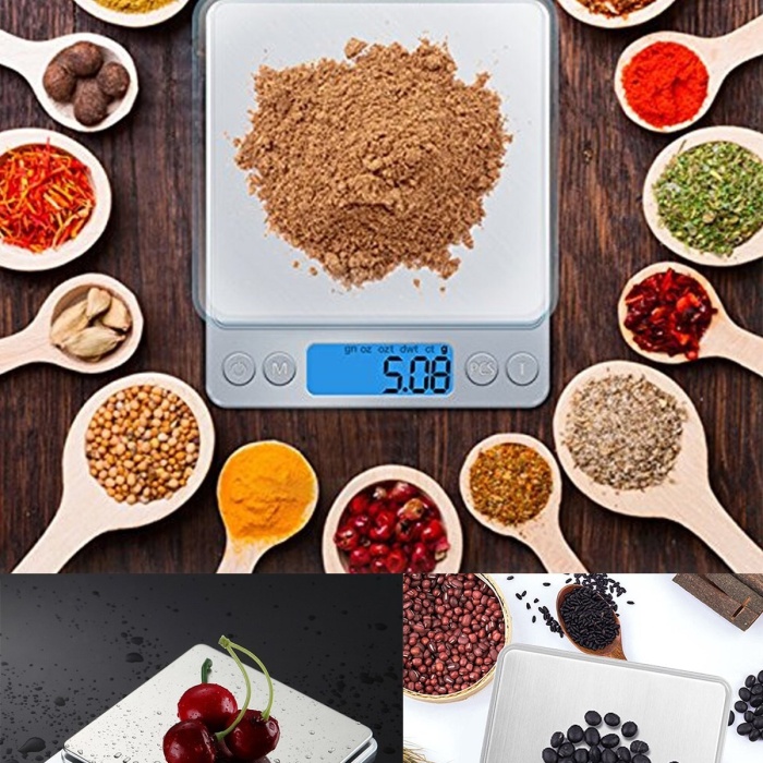 ® Yeni Ürün Dijital Hassas Mutfak Terazisi Hassas Tartı 2000 Gr/01 Gr Hassasiyet