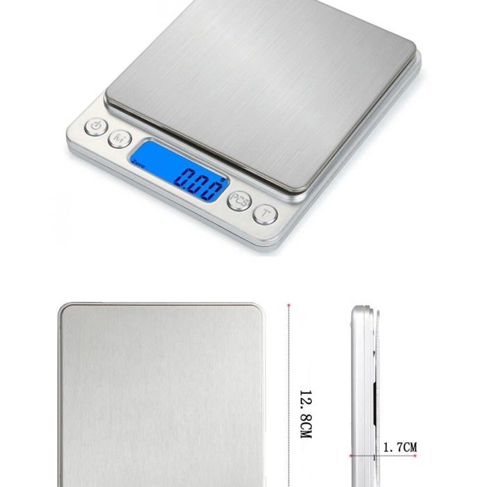 ® Yeni Ürün Dijital Hassas Mutfak Terazisi Hassas Tartı 2000 Gr/01 Gr Hassasiyet
