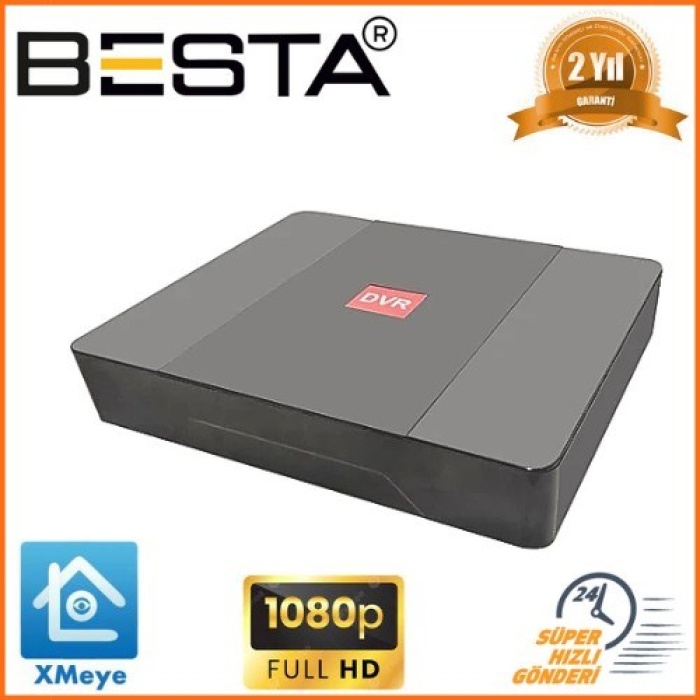 4 Kanal 1080N Tek Sesli Hibrit DVR Kayıt Cihazı KD-204