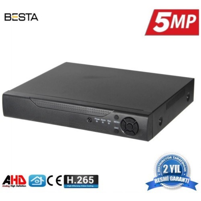 4 Kanal Ahd 5MP H265 Dvr Kayıt Cihazı Xmeye KD-804HD