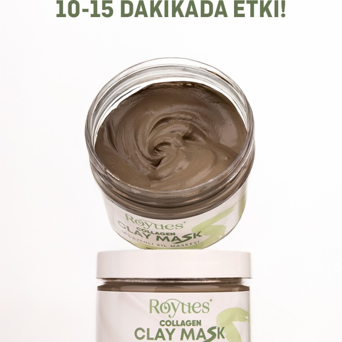 ® Yeni Ürün Kolajen Kil MaskesiLeke ve Siyah Nokta Giderici Yüz Maskesi Collagen Clay Mask 125g