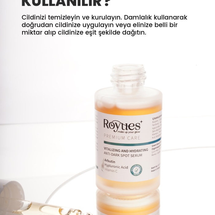 ® Yeni Ürün Koyu Leke Karşıtı Arbutin Cilt SerumuCilt Tonu Eşitleyici (Arbutin + Hyaluronik Asit + Vitamin C)