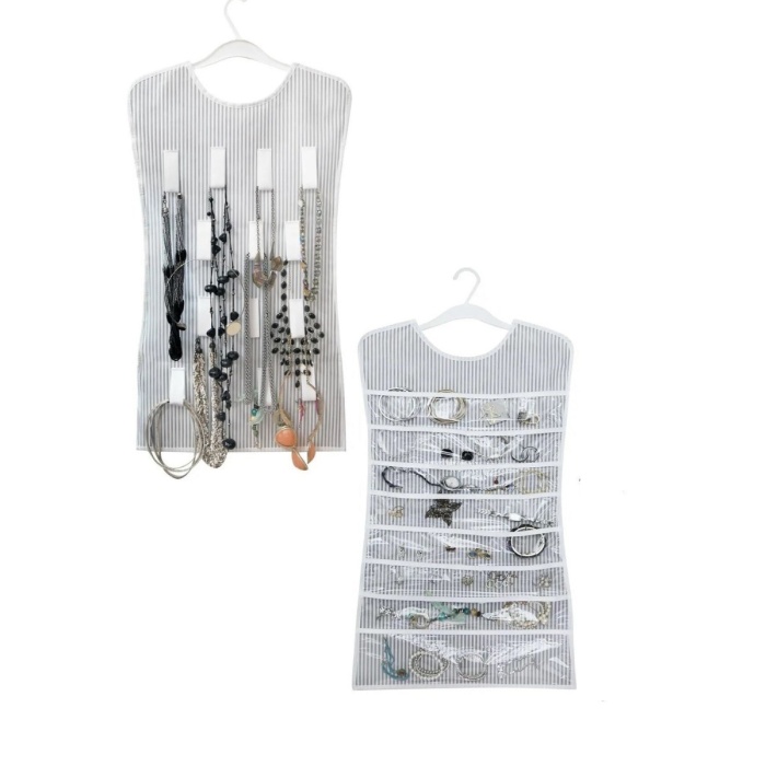 ® Yeni Ürün Elbise Şeklinde Takı Düzenleyici İki Taraflı Mücevherler Ve Takılar İçin Takı Organizer