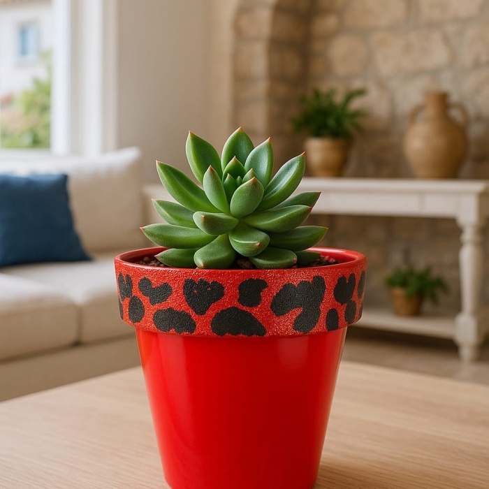 ® Yeni Ürün Nf Ferrari Kırmızı Saksı 1.7 litre