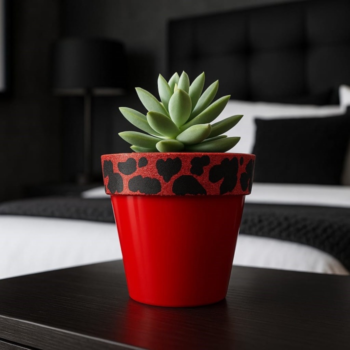 ® Yeni Ürün Nf Ferrari Kırmızı Saksı 1.7 litre