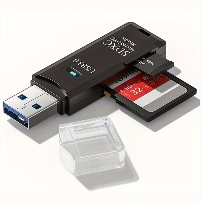 ® Yeni Ürün 2in1 Usb 3.0 Micro Sd Hafıza KartıTf Kart Okuyucu Hub Adaptör Veri Aktarıcı