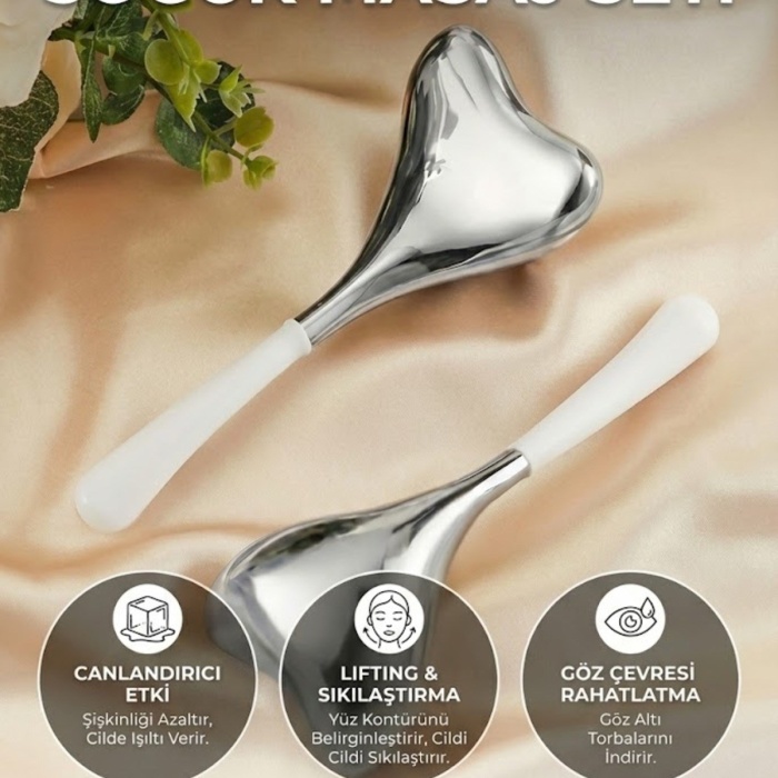 ® Yeni Ürün Kalp Şeklinde Soğuk Yüz Masaj AletiCilt Sıkılaştırıcı ve Şişkinlik Giderici Cryo Sticks