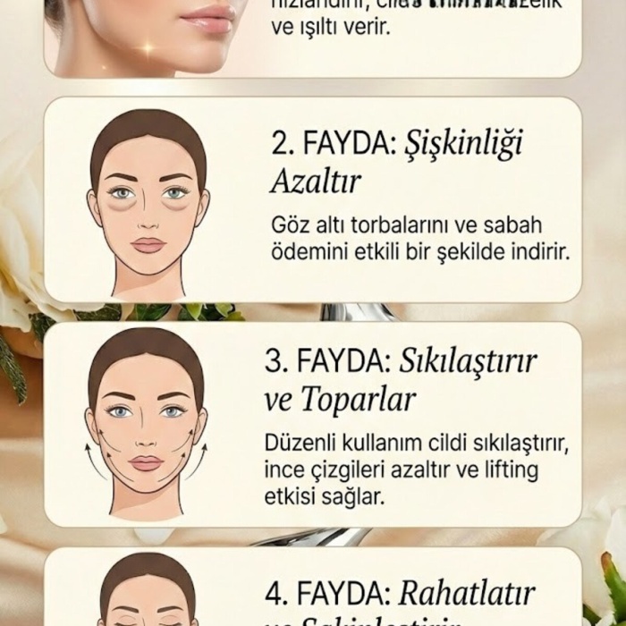 ® Yeni Ürün Kalp Şeklinde Soğuk Yüz Masaj AletiCilt Sıkılaştırıcı ve Şişkinlik Giderici Cryo Sticks