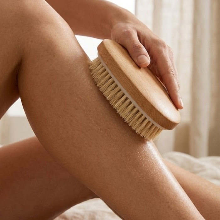 ® Yeni Ürün Doğal Vücut FırçasıKuru Fırçalama, Masaj ve Peeling Etkili Cilt Bakım Fırçası