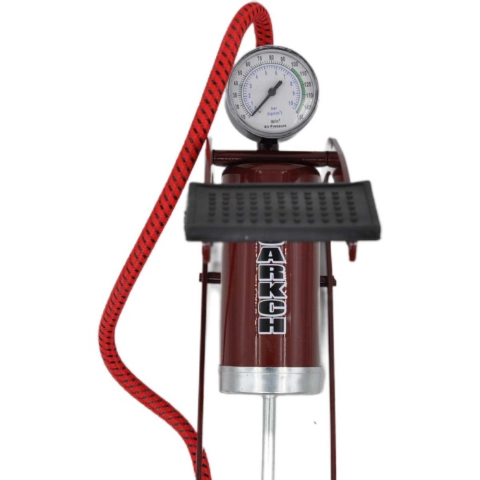 ® Yeni Ürün Basınç Göstergeli Ayak Pompası Araba Bisiklet Motor Lastik Pompası