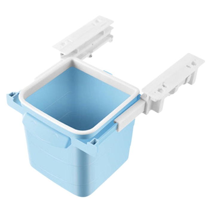 ® Yeni Ürün Mini Masa Çöp Kovası Plastik Tezgah Altı Geri Çekilebilir Yapışkanlı Görünmez Bölme Pratik