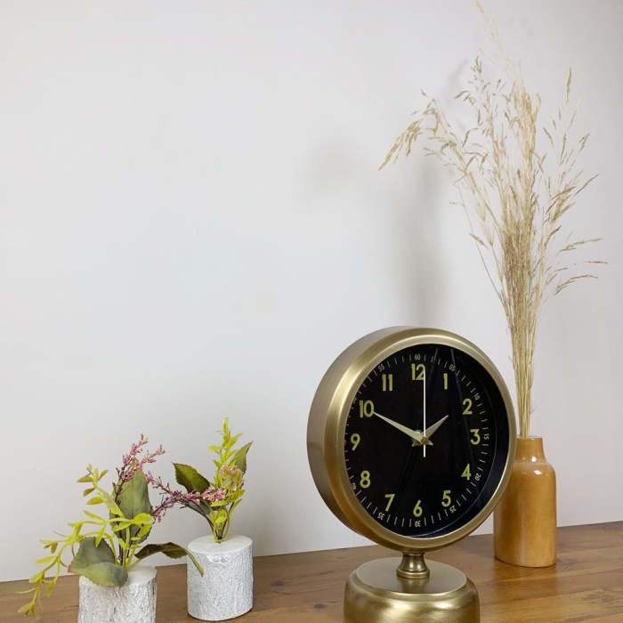 ® Yeni Ürün Eskitme Metal Tokyo Masa Saati 25×20 cm