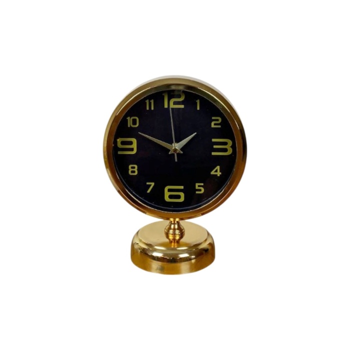 ® Yeni Ürün Pure Gold 25 x 20 Cm Metal Masa Saati