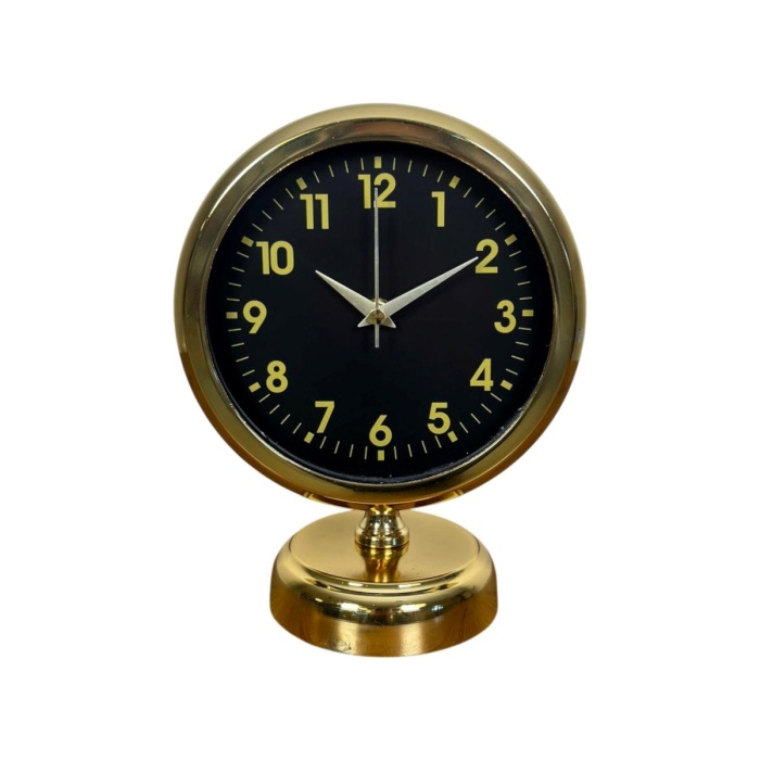 ® Yeni Ürün Klas Gold 25 x 20 Cm Metal Masa Saati