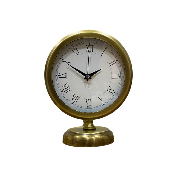 ® Yeni Ürün Retro Eskitme Metal 25 x 20 Cm Masa Saati