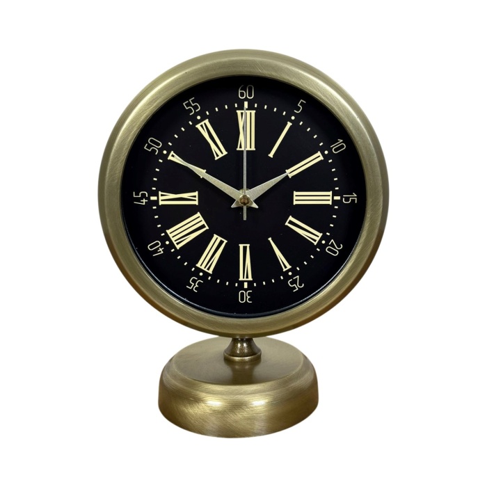 ® Yeni Ürün Time Art 25 x 20 Eskitme Metal Masa Saati