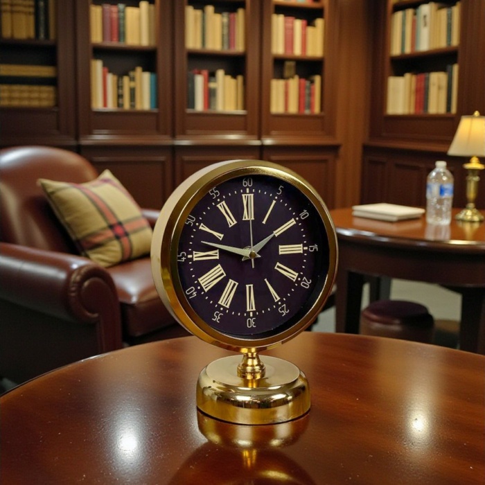 ® Yeni Ürün Goldora 25 x 20 Gold Metal Masa Saati