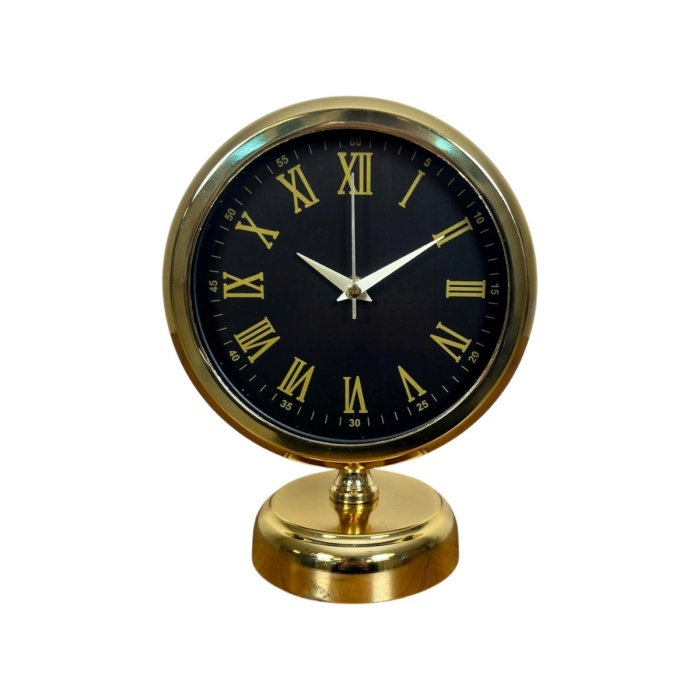 ® Yeni Ürün Prestige Gold Roma 25 x 20 Cm Metal Masa Saati