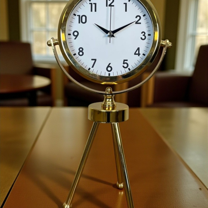 ® Yeni Ürün Gold Luxury Modern Üç Ayaklı Masa Saati