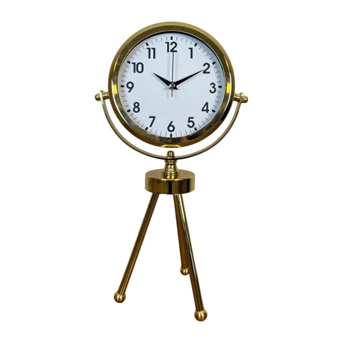 ® Yeni Ürün Gold Luxury Modern Üç Ayaklı Masa Saati
