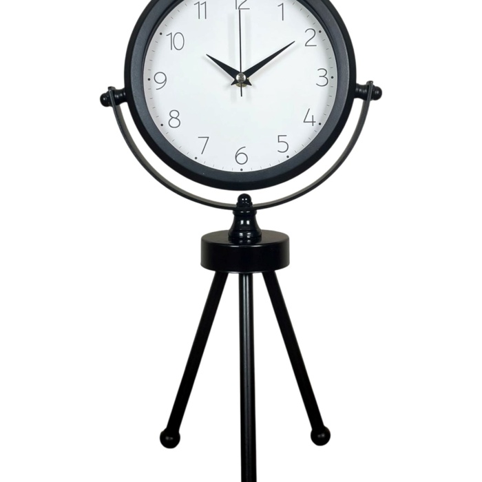 ® Yeni Ürün Black Classic Dekoratif Üç Ayaklı Masa Saati