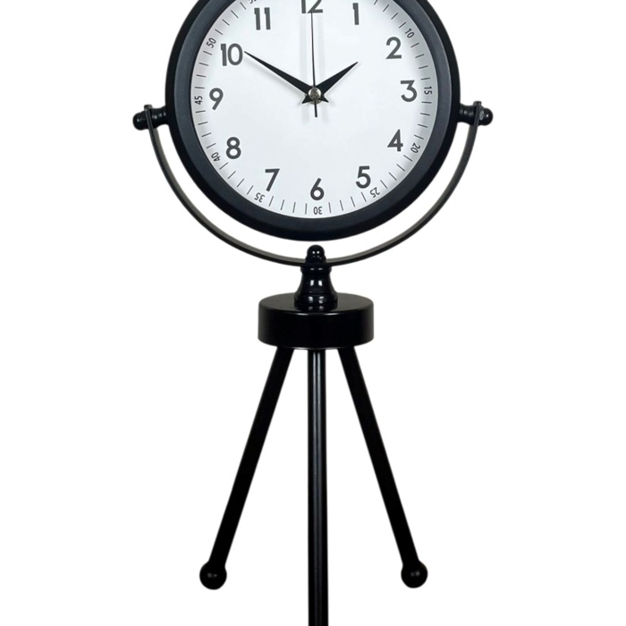 ® Yeni Ürün Prime Black Zarif Üç Ayaklı Metal Masa Saati