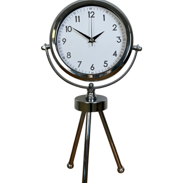 ® Yeni Ürün Krom Modern Classic Üç Ayaklı Metal Masa Saati