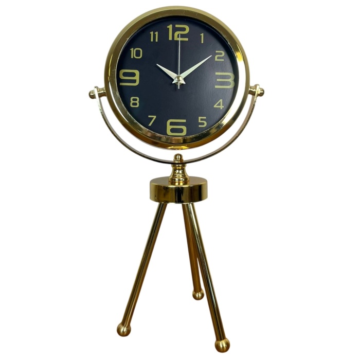 ® Yeni Ürün Vintage Prestige Üç Ayaklı Metal Masa Saati