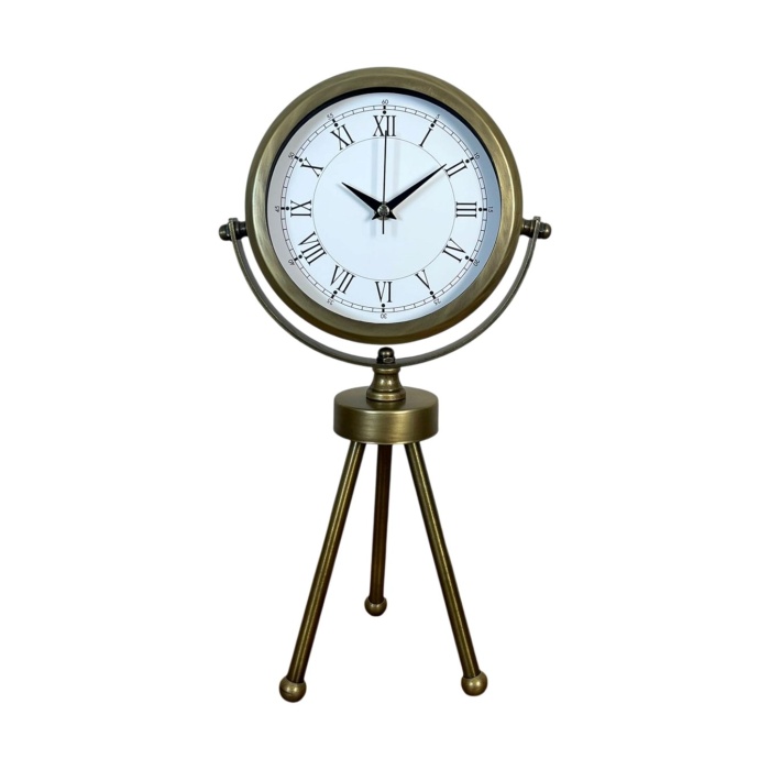 ® Yeni Ürün Eskitme Dekoratif Üç Ayaklı Masa Saati