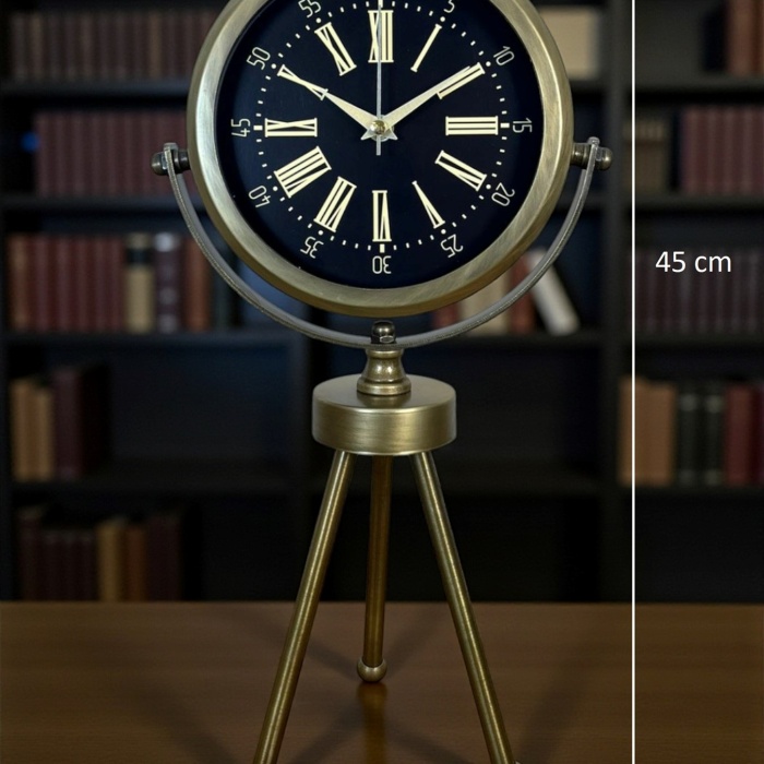 ® Yeni Ürün Eskitme Üç Ayaklı Masa Saati