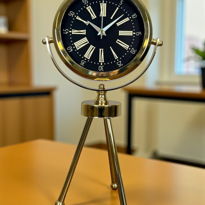® Yeni Ürün Imperial Gold Üç Ayaklı Metal Masa Saati