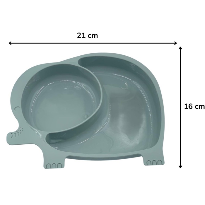 ® Yeni Ürün Bebek ve Çocuk için Sevimli Fil Model Desenli Yemek Bebek Mama Kabı Bölmeli Tabak