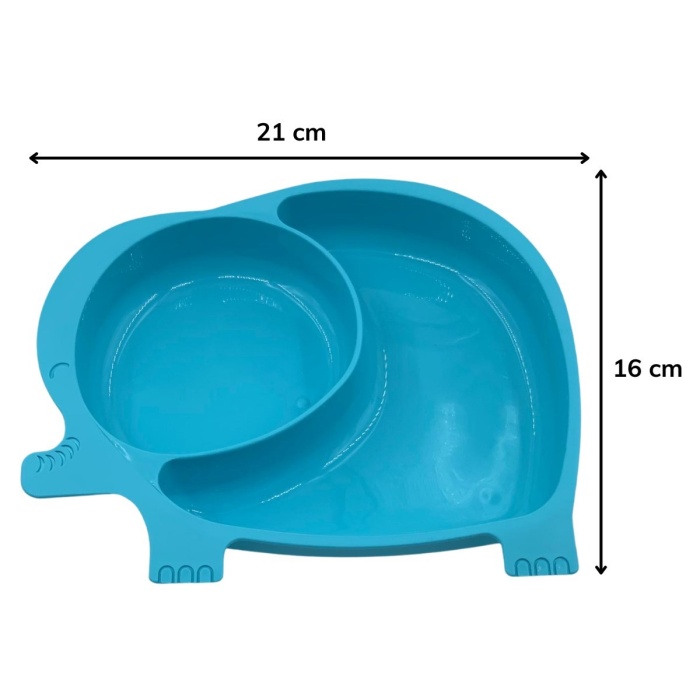 ® Yeni Ürün Bebek ve Çocuk için Sevimli Fil Model Desenli Yemek Bebek Mama Kabı Bölmeli Tabak