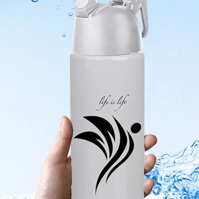 ® Yeni Ürün Kilitlenebilen Matara Güvenlikli Suluk Sporcu Matarası Spor Su Şişesi İçecek Şişesi 700ml