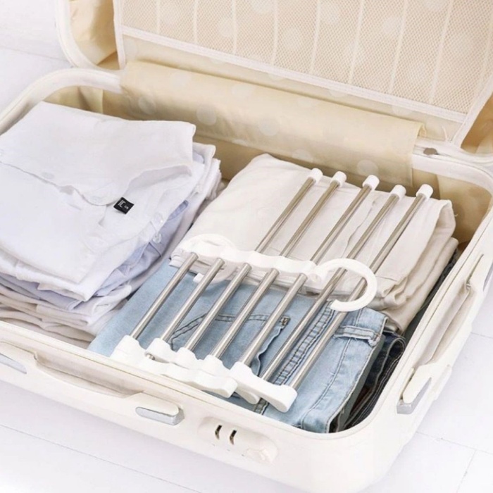 ® Yeni Ürün  Hareketli Dolap İçi Pantolon Kravat Şal Askı Sistemi Düzenleyici Katmanlı Askılık Organizer