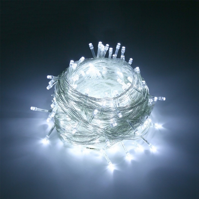 ® Yeni Ürün 100 Ledli 8 Fonksiyonlu 10 Metre Led Aydınlatma Dekor Lambası (beyaz)