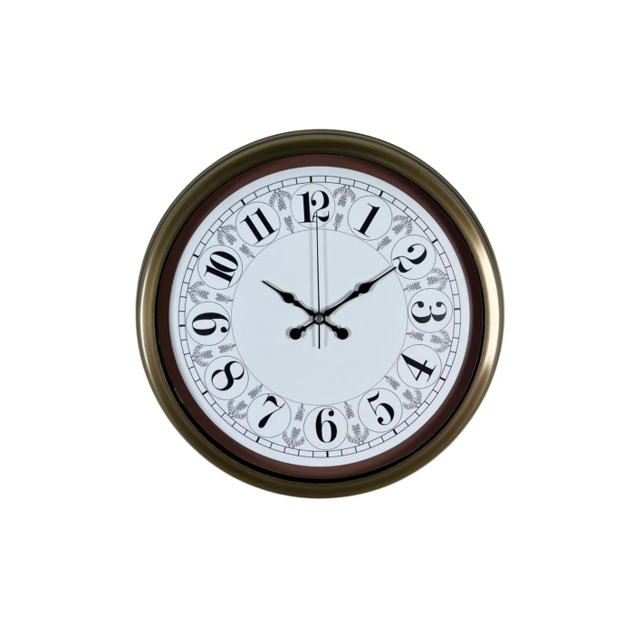 Eskitme Motifli 40 Cm Metal Duvar Saati