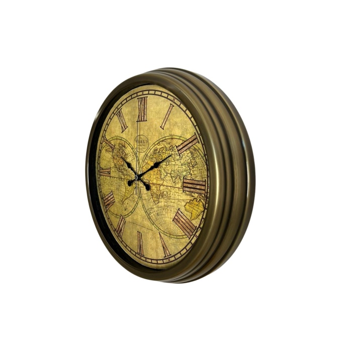 Vintage Atlas Majestic 40 Cm Metal Duvar Saati