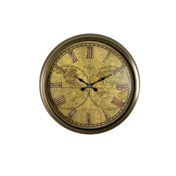 Vintage Atlas Majestic 40 Cm Metal Duvar Saati