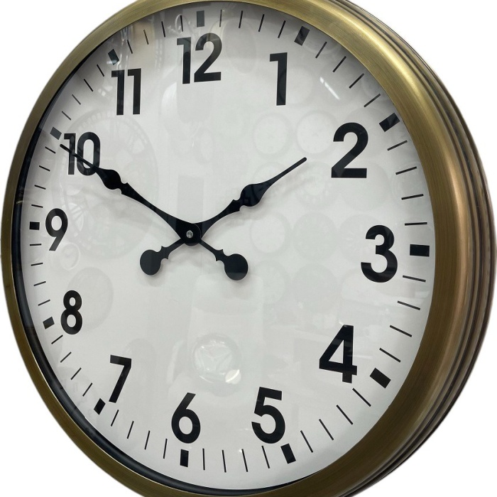 60 cm Eskitme Metal Standart Duvar Saati