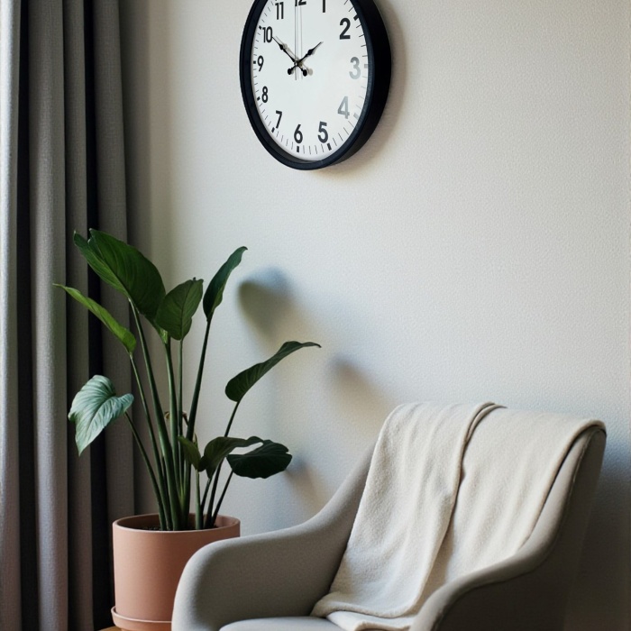 ® Yeni Ürün 36 Cm Siyah Duvar Saati