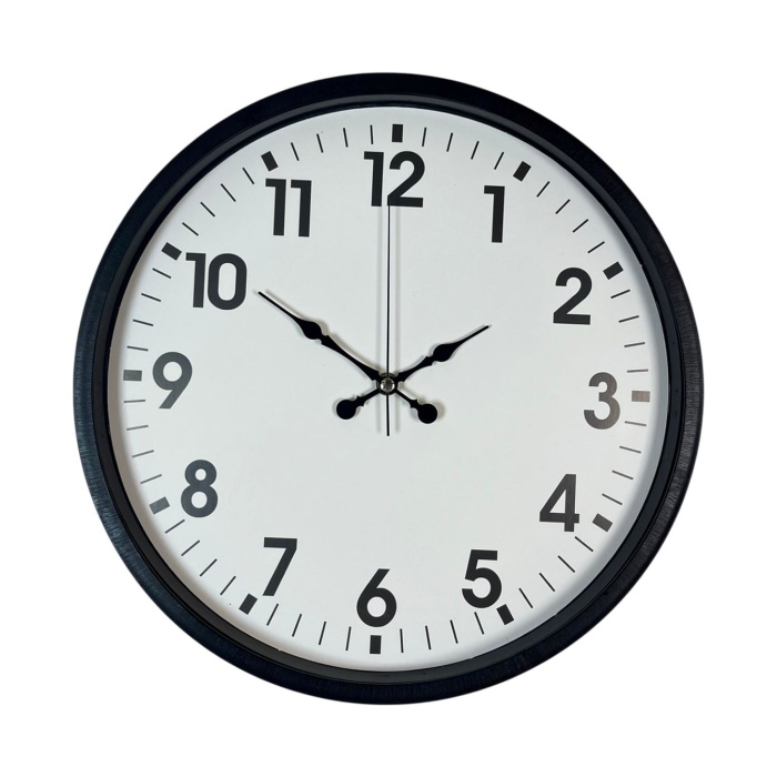 ® Yeni Ürün 36 Cm Siyah Duvar Saati