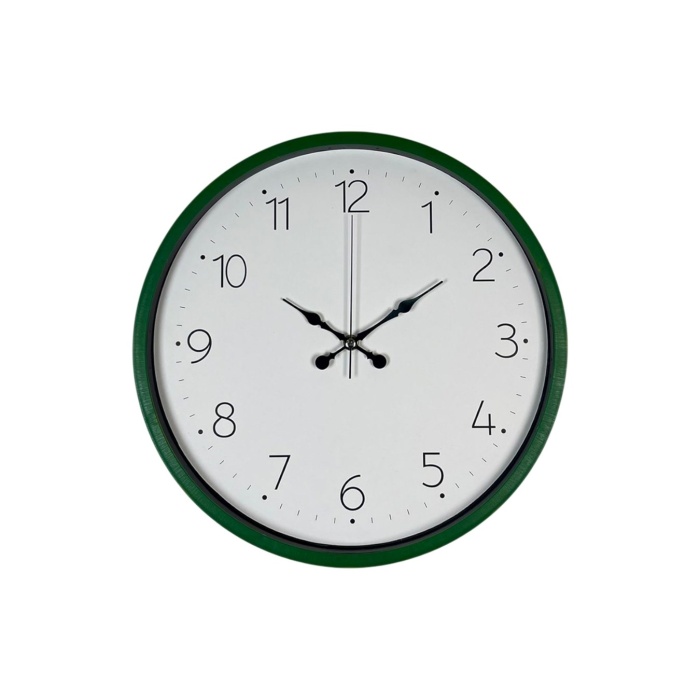 ® Yeni Ürün 36 Cm Yeşil Dekoratif Duvar Saati