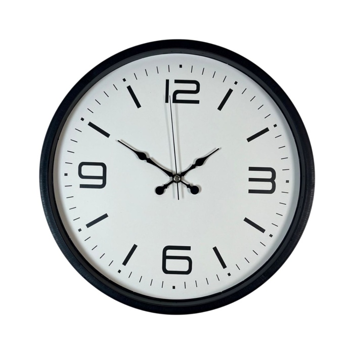 ® Yeni Ürün 36 Cm Siyah Dekoratif Duvar Saati