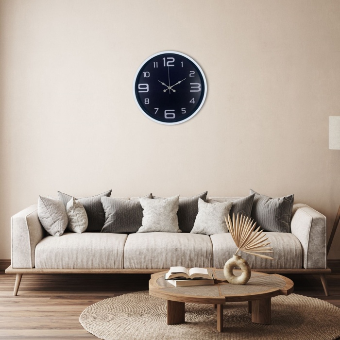 Beyaz Şık 36 Cm Duvar Saati