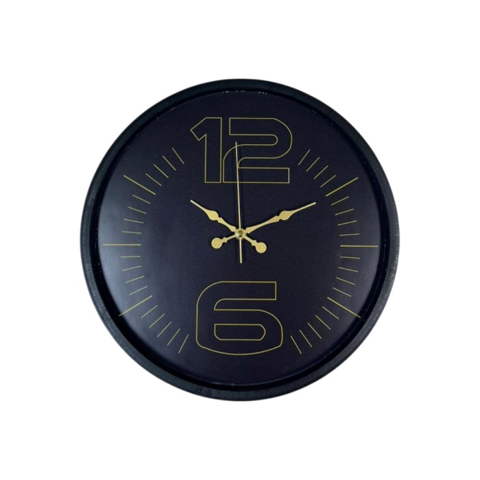 ® Yeni Ürün 36 Cm Siyah Dekoratif Duvar Saati