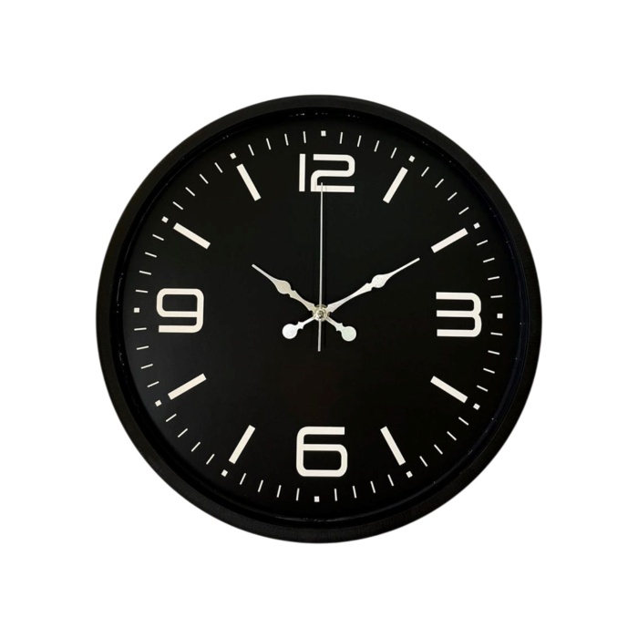 ® Yeni Ürün 36 Cm Siyah Dekoratif Duvar Saati