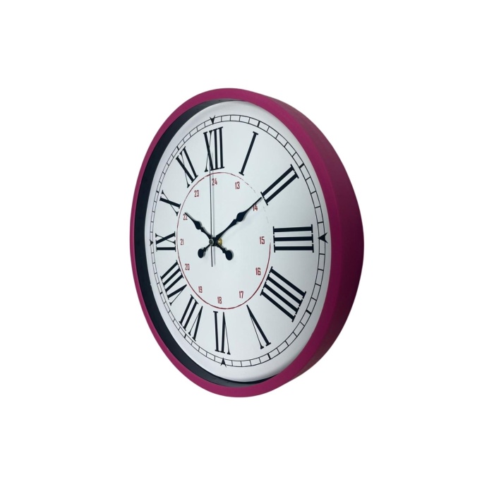 Pembe 36 Cm Dekoratif Duvar Saati